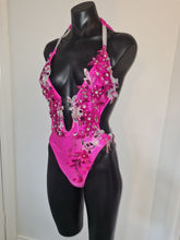 Load image into Gallery viewer, &quot;The Renee&quot; in Barbie pink, couture onepiece swimsuit for hire - KoKo Australia&quot;The Renee&quot; in Barbie pink, couture onepiece swimsuit for hireKoKo Australia
