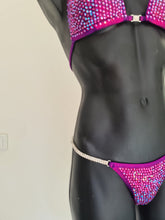 Load image into Gallery viewer, Fuschia bikini with full coverage crystals (includes deposit) - KoKo AustraliaFuschia bikini with full coverage crystals (includes deposit)KoKo Australia
