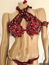 Load image into Gallery viewer, Burgandy red Preciosa FMG costume
