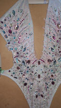 Load and play video in Gallery viewer, (Work in Progress) silver iridescent onepiece swimsuit *SOLD
