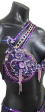 Load image into Gallery viewer, Purple Crystal FMG Bikini Competition Suit
