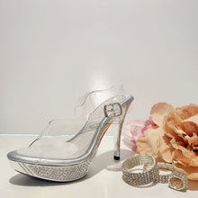 Load image into Gallery viewer, Pleaser Fabulicious elegant-408 silver heels
