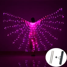 Load image into Gallery viewer, Multi-colour rainbow LED light up wings
